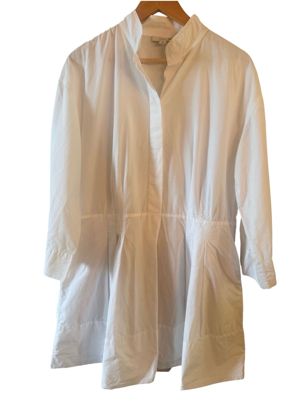 Vince Mini Pleated Dress Size Large White - Picture 2 of 9